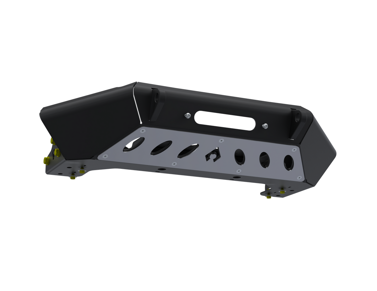 07-Up Jeep Wrangler/Gladiator High Clearance Front Bumper Raw Steel - Artec Industries