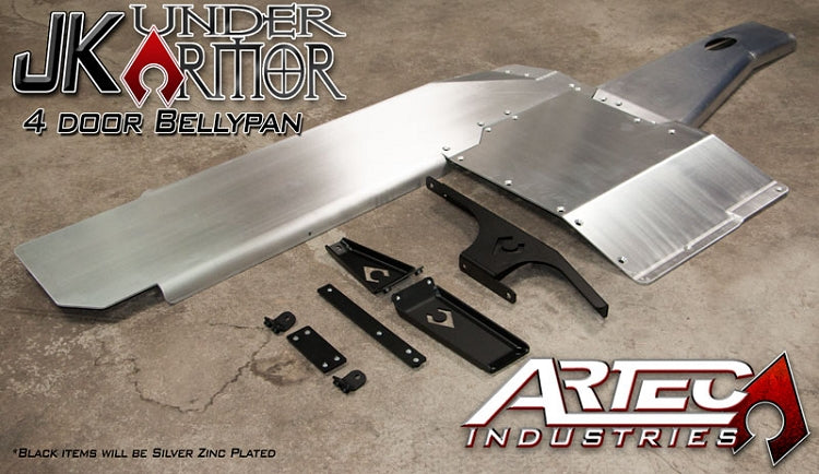 JK Under Armor 4 Door Bellypan Kit 12-17 Wrangler JK Unlimited Artec Industries