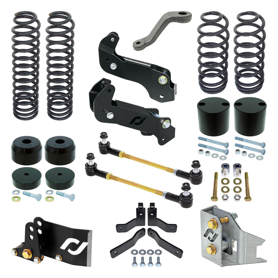 Driver Lift Kit for JK Wrangler (2-door) 4 Inch lift RockJock 4X4