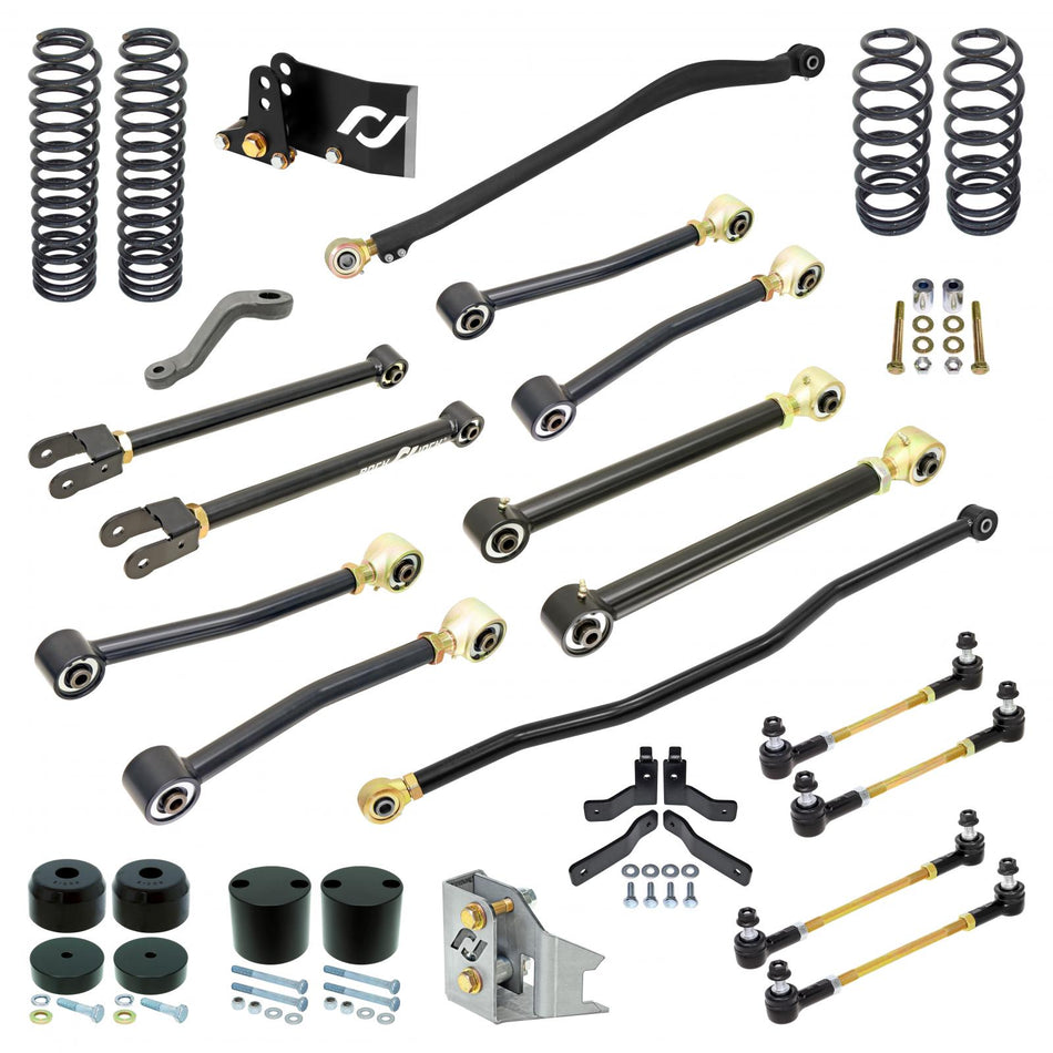 Pro Edition Johnny Joint Suspension System for JK Wrangler (2-door) 4 Inch lift RockJock 4X4