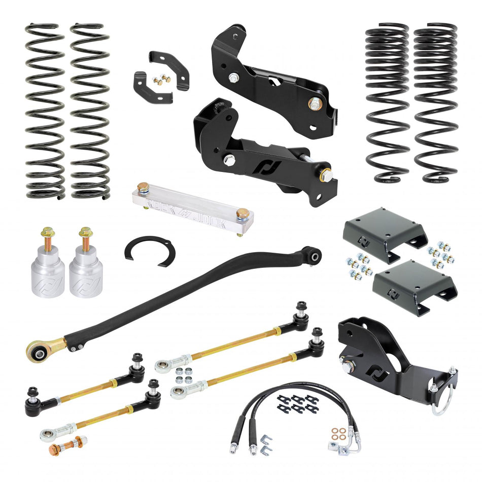 Driver Lift Kit for JT Gladiator w/ Diesel engine 3.5 Inch lift RockJock 4X4