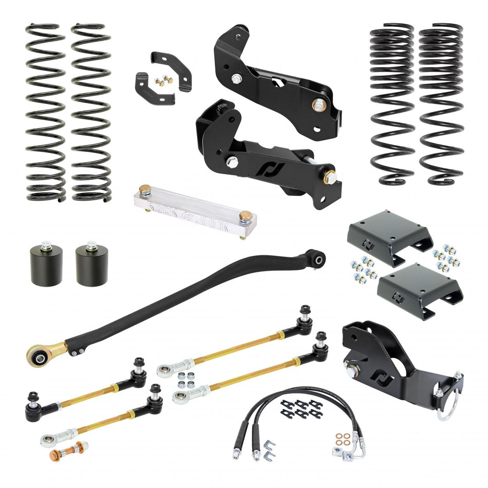 Driver Lift Kit for JT Gladiator w/ Gas V-6 3.5 Inch lift RockJock 4X4